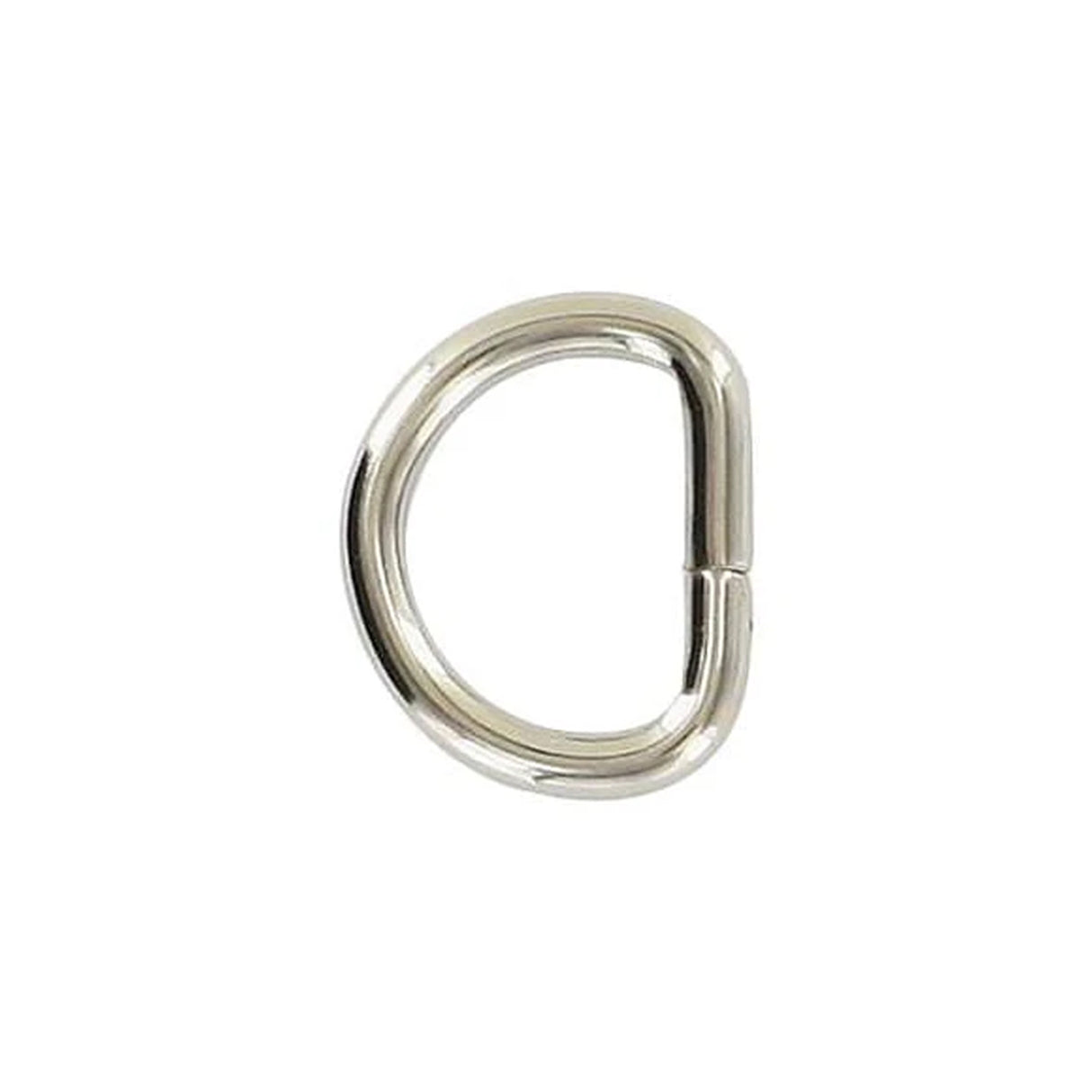 3/8" Nickel, Split D-Ring, Steel, #P-975-NP