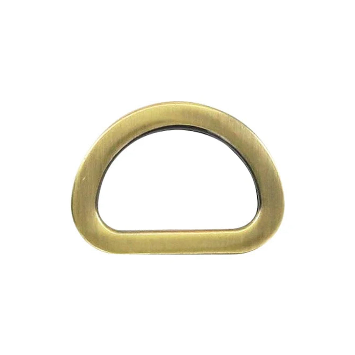 5/8" Antique Brass, Cast Flat D Ring, Zinc Alloy-PK5, #P-2563-ANTB