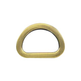 5/8" Antique Brass, Cast Flat D Ring, Zinc Alloy-PK5, #P-2563-ANTB