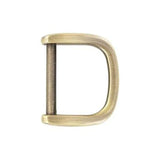 5/8" Antique Brass, Solid D Ring, Zinc Alloy-PK5, #P-2639-ANTB