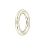 5/8" Shiny Nickel, Solid Round Ring, Zinc Alloy, #P-2327