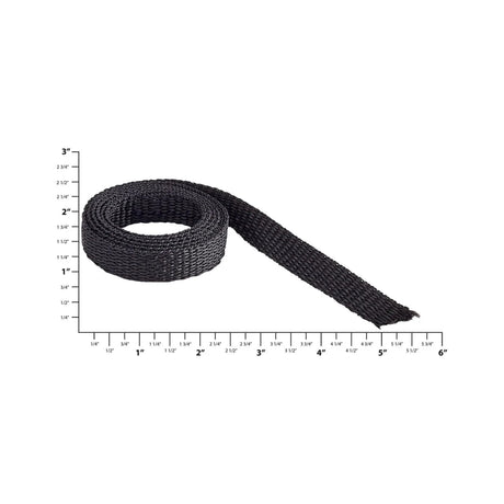 1/2" Black, Webbing, PolyPropylene, #12-1-2-BLK