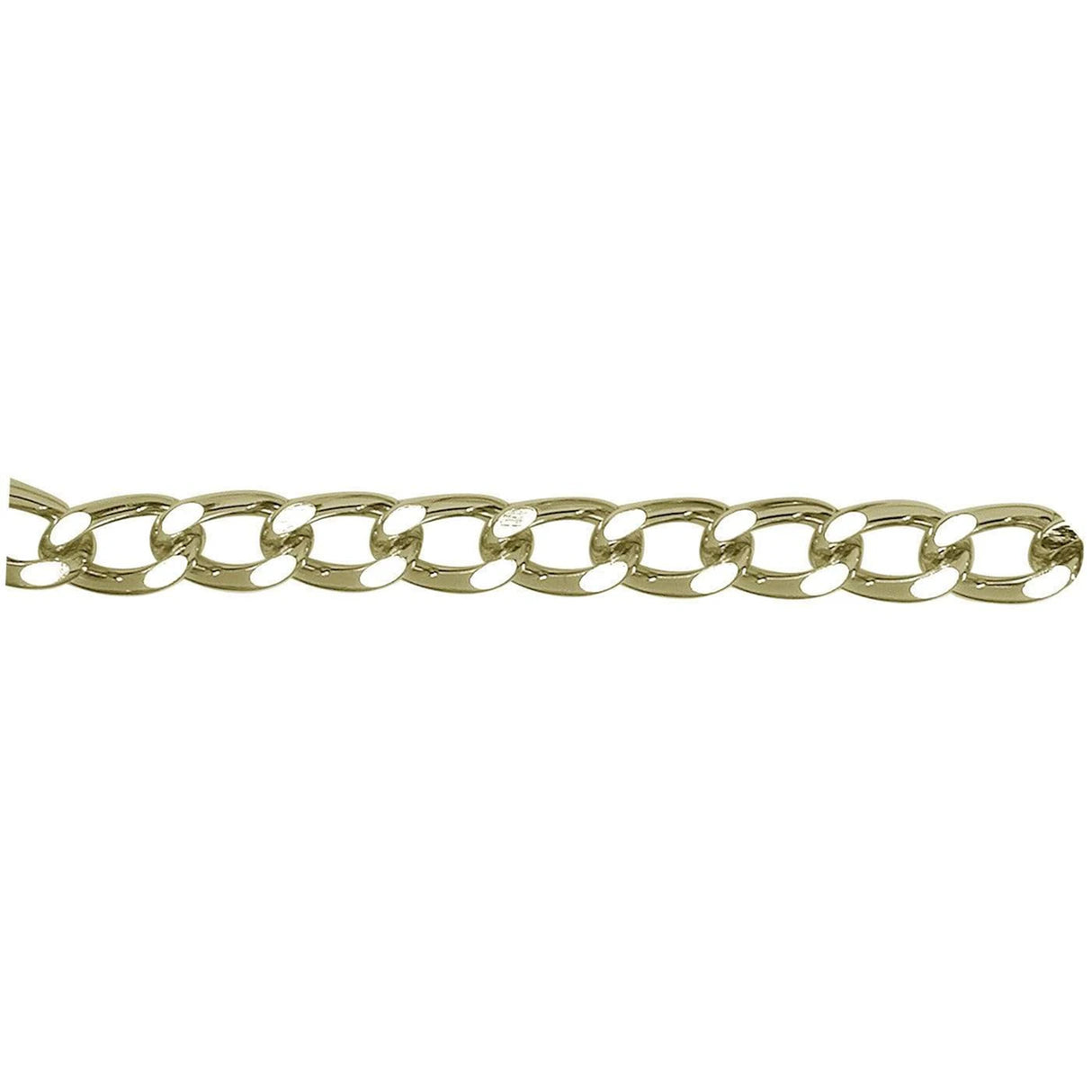 2.59mm Gold, Curb Purse Chain, Steel, #P-2133-GP