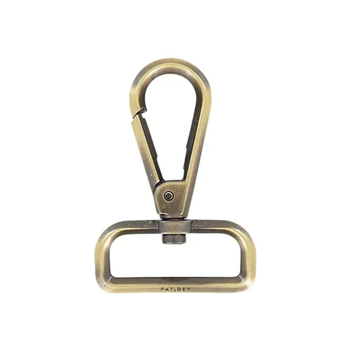 1 1/2" Antique Brass,  Lever Swivel Snap Hook Beveled, Zinc Alloy, #P-2892-ANTB