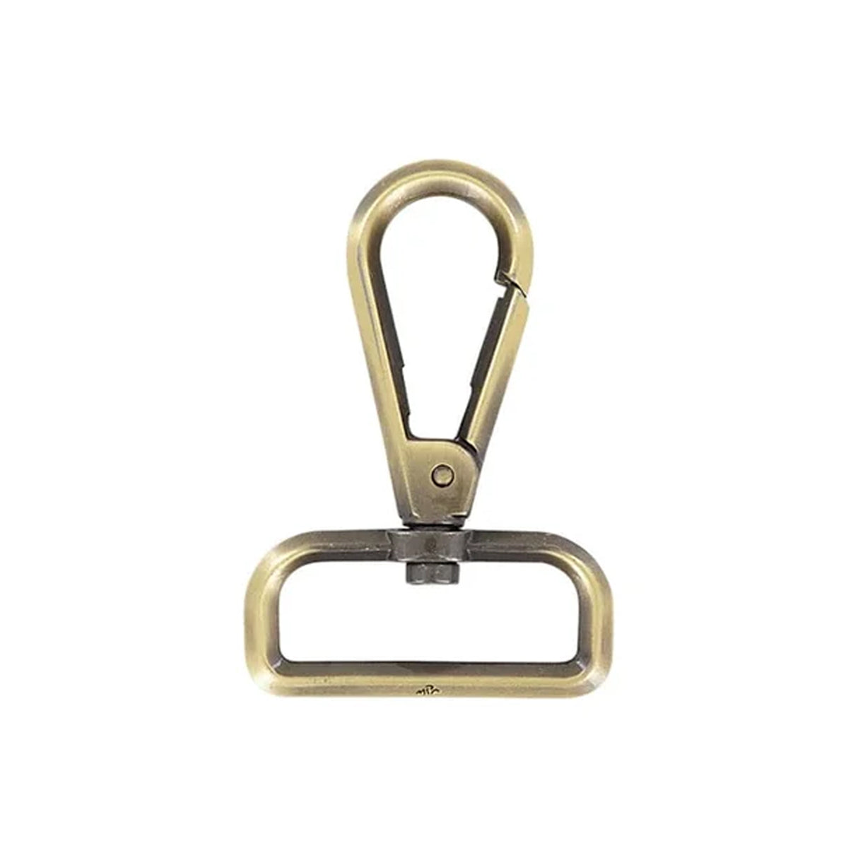 1 1/2" Antique Brass,  Lever Swivel Snap Hook Beveled, Zinc Alloy, #P-2892-ANTB