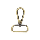 1 1/2" Antique Brass,  Lever Swivel Snap Hook Beveled, Zinc Alloy, #P-2892-ANTB