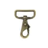 1 1/2" Antique Brass, Lever Swivel Snap Hook, Zinc Alloy, #P-2059-ANTB