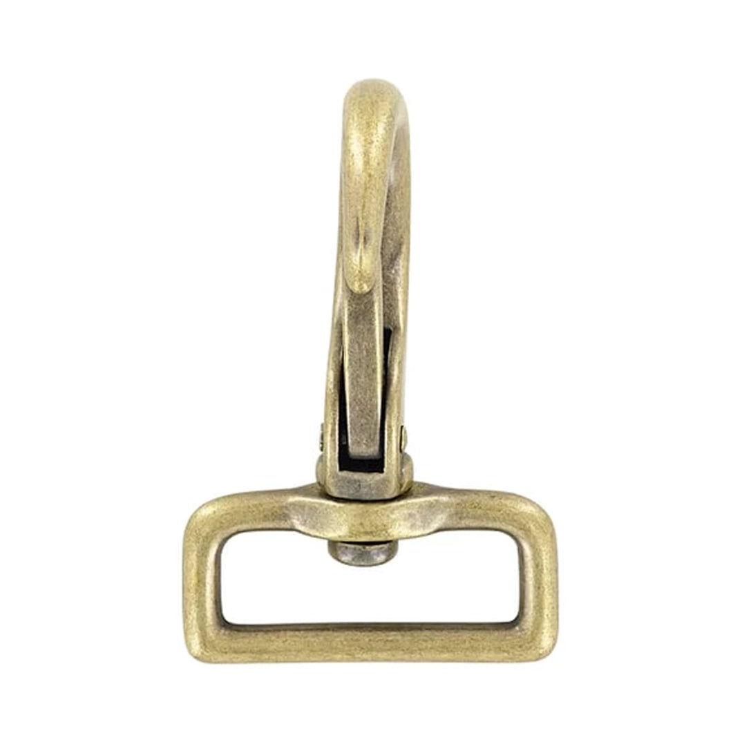 1 1/2" Antique Brass, Lever Swivel Snap Hook, Zinc Alloy, #P-2902-ANTB