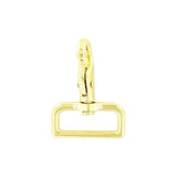 1 1/2" Shiny Gold, Lever Swivel Snap Hook, Zinc Alloy, #P-2059-BP