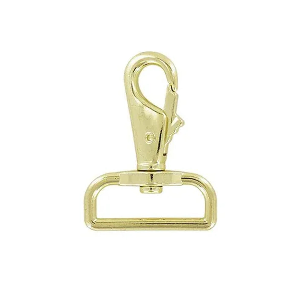 1 1/2" Shiny Gold, Lever Swivel Snap Hook, Zinc Alloy, #P-2059-BP