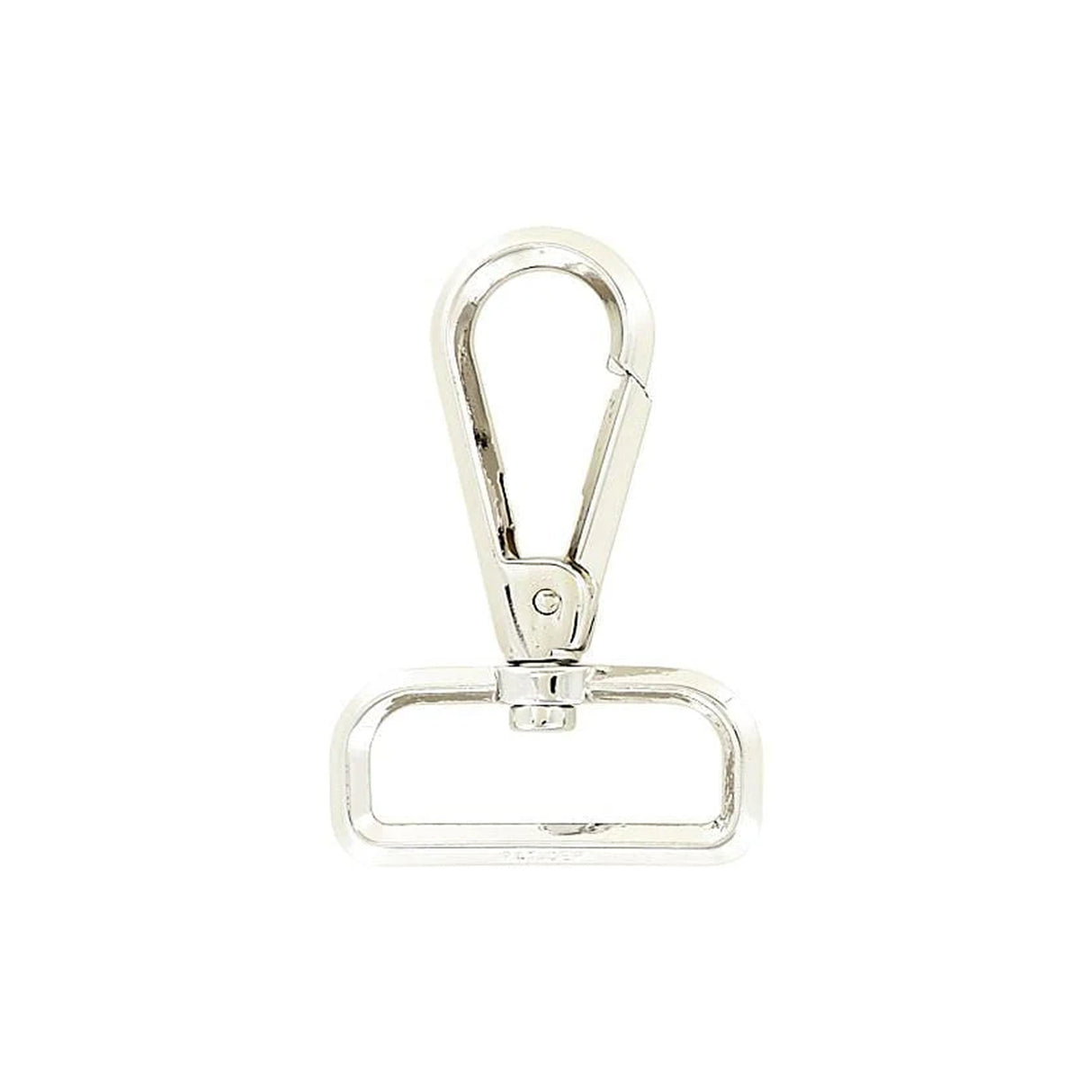 1 1/2" Shiny Nickel,  Lever Swivel Snap Hook Beveled, Zinc Alloy, #P-2892-NIC