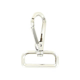 1 1/2" Shiny Nickel,  Lever Swivel Snap Hook Beveled, Zinc Alloy, #P-2892-NIC