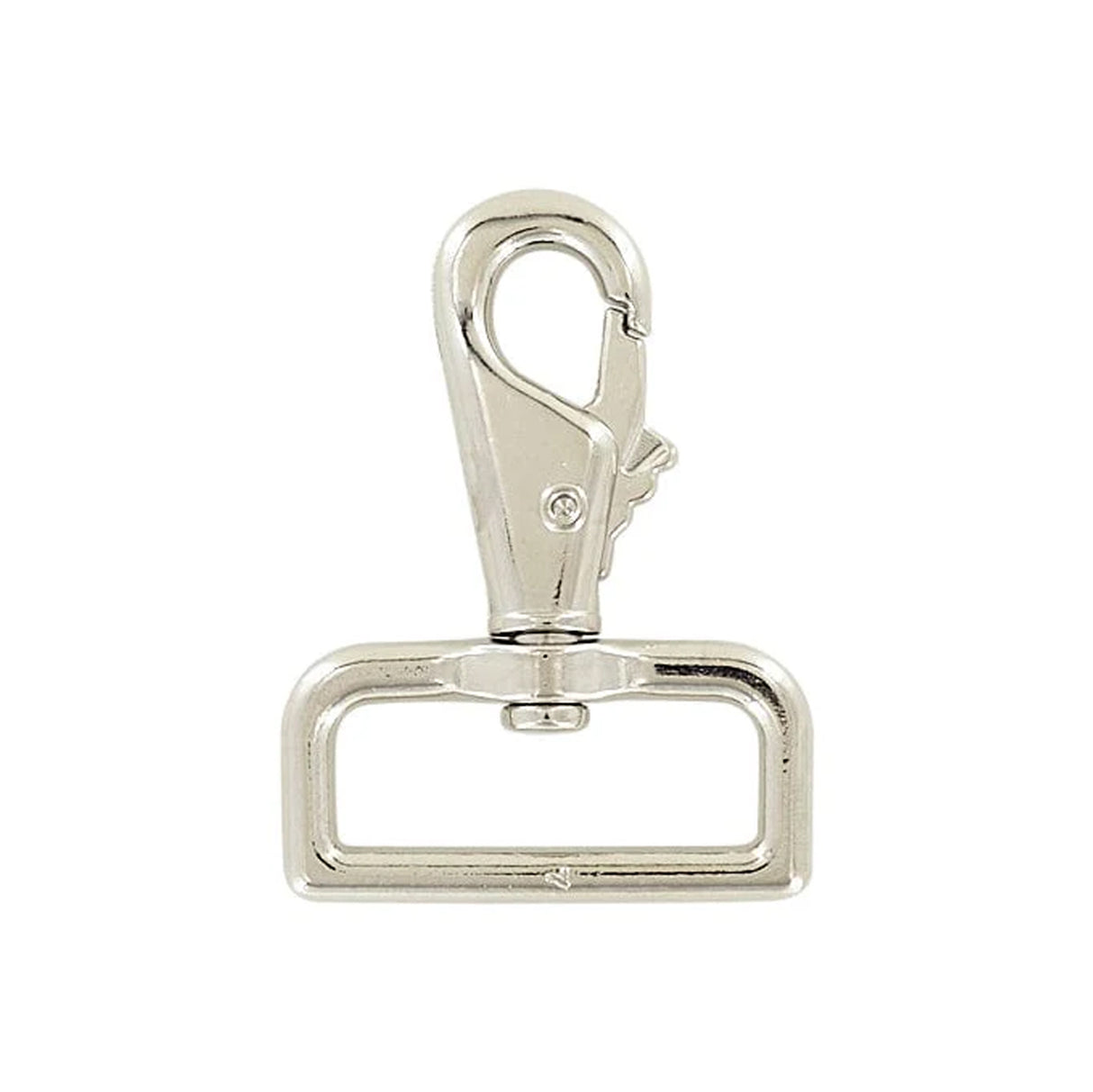 1 1/2" Shiny Nickel, Lever Swivel Snap Hook, Zinc Alloy, #P-2059-NP