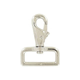 1 1/2" Shiny Nickel, Lever Swivel Snap Hook, Zinc Alloy, #P-2059-NP