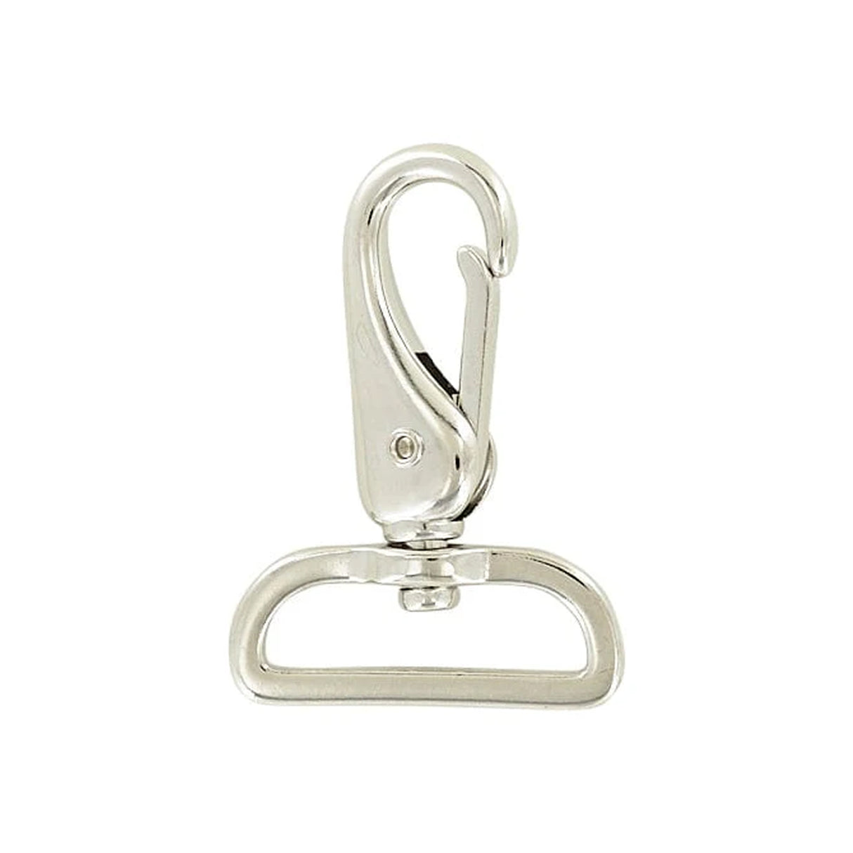 1 1/2" Shiny Nickel, Lever Swivel Snap Hook, Zinc Alloy, #P-2218-NP