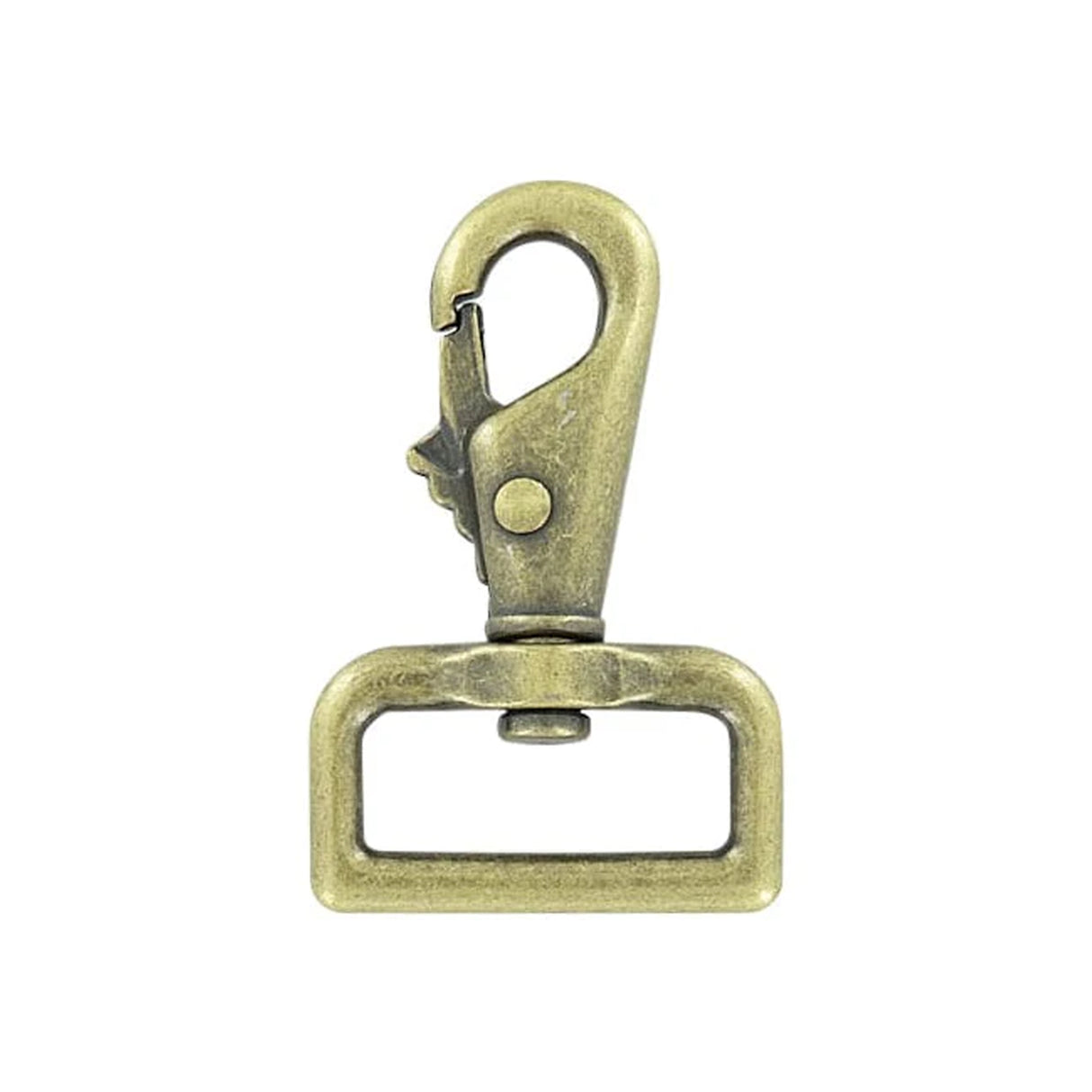 1 1/4" Antique Brass, Lever Swivel Snap Hook, Zinc Alloy, #P-2107-ANTB