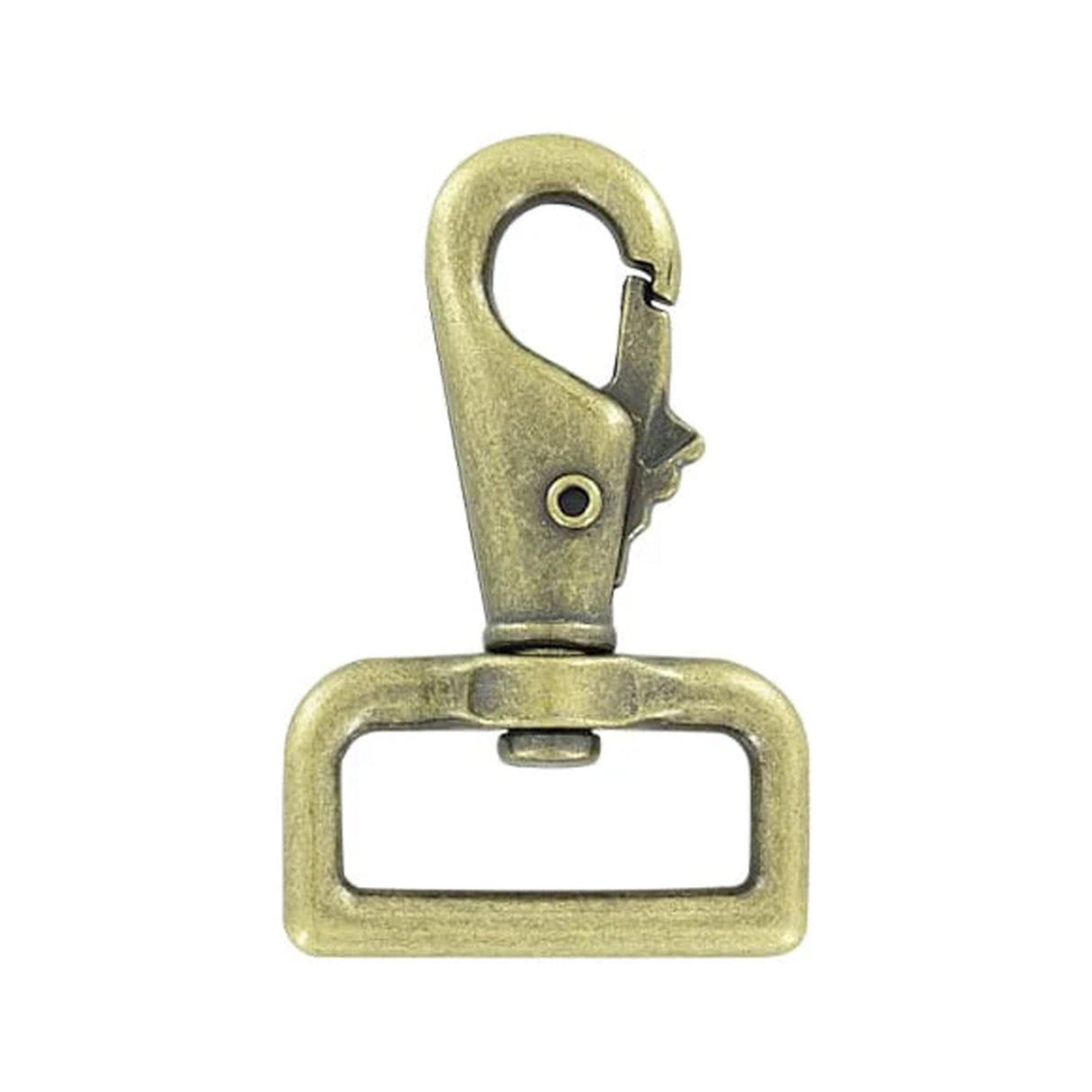 1 1/4" Antique Brass, Lever Swivel Snap Hook, Zinc Alloy, #P-2107-ANTB