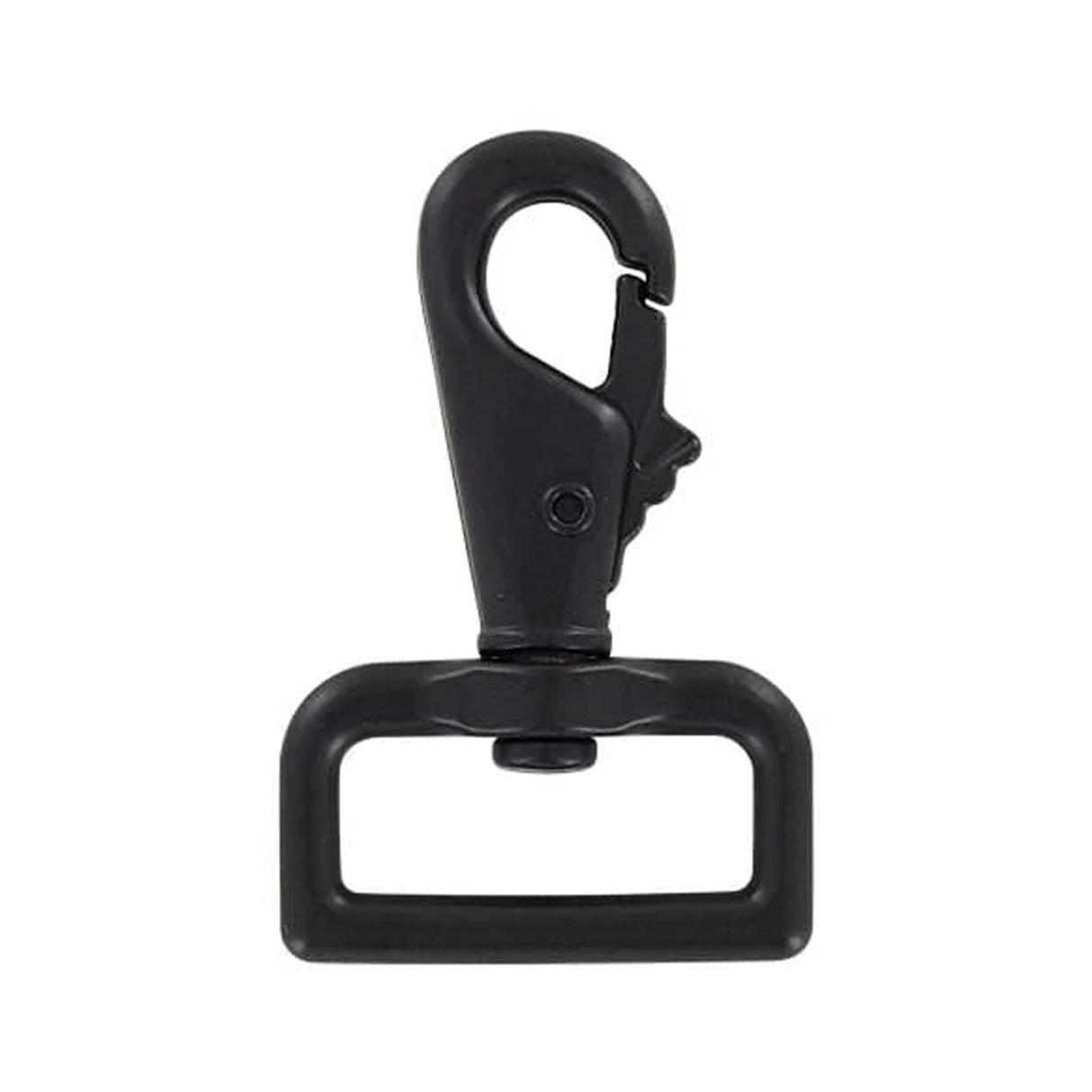 1 1/4" Matte Black, Lever Swivel Snap Hook, Zinc Alloy, #P-2107-BLK