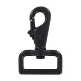 1 1/4" Matte Black, Lever Swivel Snap Hook, Zinc Alloy, #P-2107-BLK