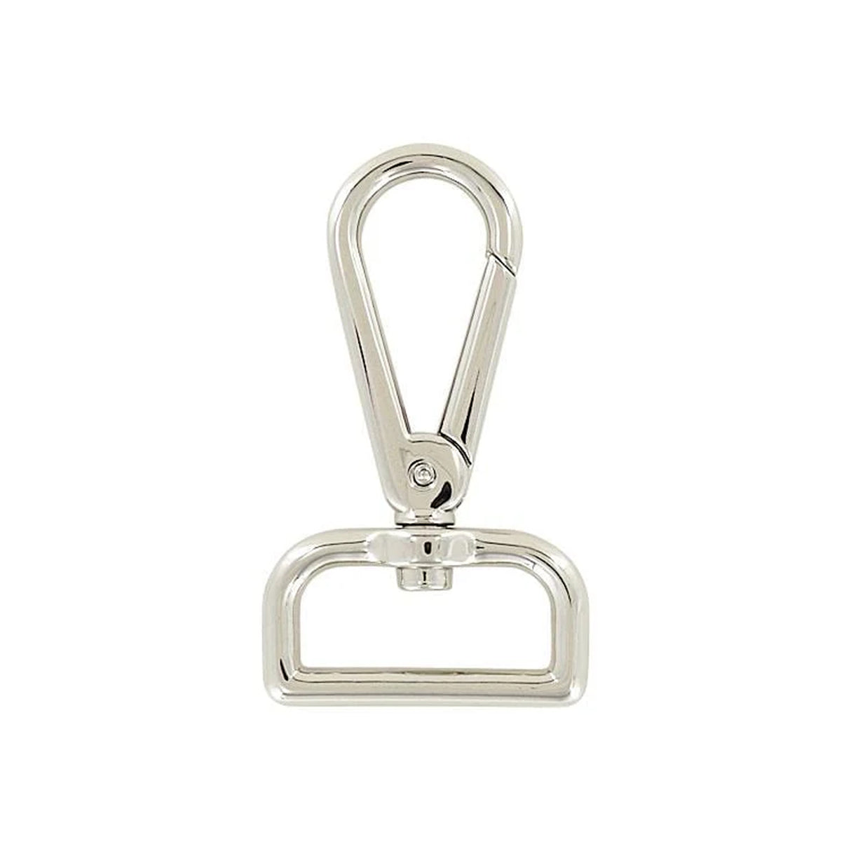 1 1/4" Shiny Nickel, Lever Swivel Snap Hook, Zinc Alloy, #P-2947-NIC