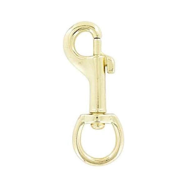 3/4 Gold, Swivel Snap Hook, Zinc Alloy, #P-1571-BP – Weaver Leather Supply