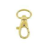 1/2" Shiny Gold, Trigger  Swivel Snap Hook, Zinc Alloy-PK5, #P-1276-GOLD