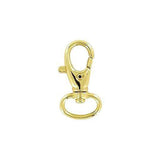 1/2" Shiny Gold, Trigger  Swivel Snap Hook, Zinc Alloy-PK5, #P-1276-GOLD