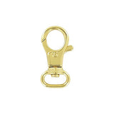 1/2" Gold, Trigger Swivel Snap Hook, Zinc Alloy, #P-3125-GOLD