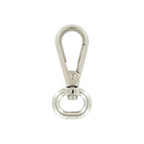 1/2" Shiny Nickel, Lever Swivel Snap Hook, Zinc Alloy, #P-2887-NIC