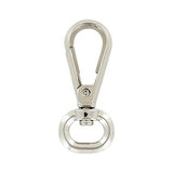 1/2" Shiny Nickel, Lever Swivel Snap Hook, Zinc Alloy, #P-2887-NIC