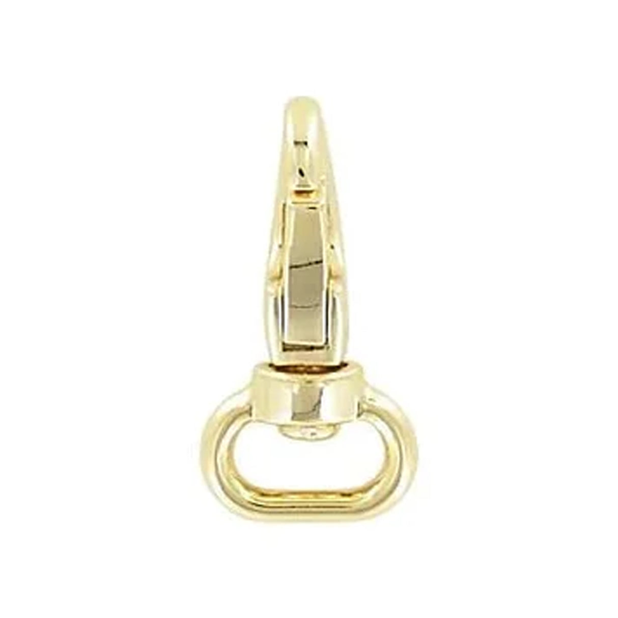 1/2" Shiny Gold, Lever Swivel Snap Hook, Zinc Alloy- 5pk, #P-2297-GOLD