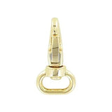 1/2" Shiny Gold, Lever Swivel Snap Hook, Zinc Alloy- 5pk, #P-2297-GOLD