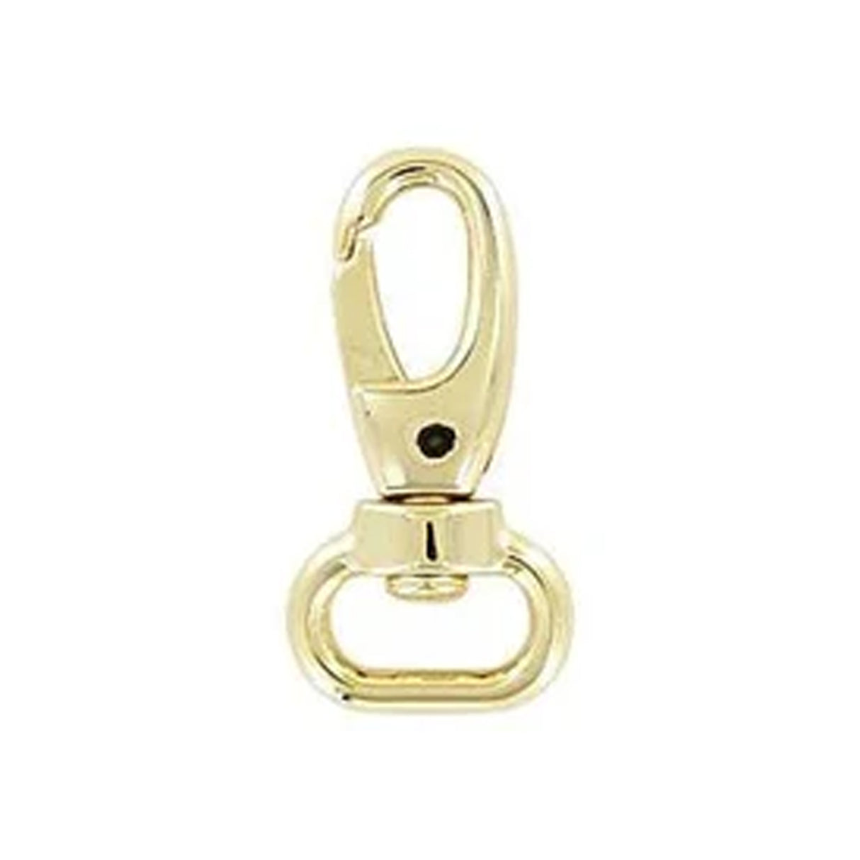 1/2" Shiny Gold, Lever Swivel Snap Hook, Zinc Alloy- 5pk, #P-2297-GOLD