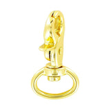 1/2" Shiny Gold, Trigger  Swivel Snap Hook, Zinc Alloy-PK5, #P-2827-GOLD