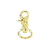 1/2" Shiny Gold, Trigger  Swivel Snap Hook, Zinc Alloy-PK5, #P-2827-GOLD