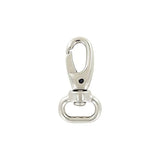 1/2" Shiny Nickel, Lever Swivel Snap Hook, Zinc Alloy-PK5, #P-2297-NP