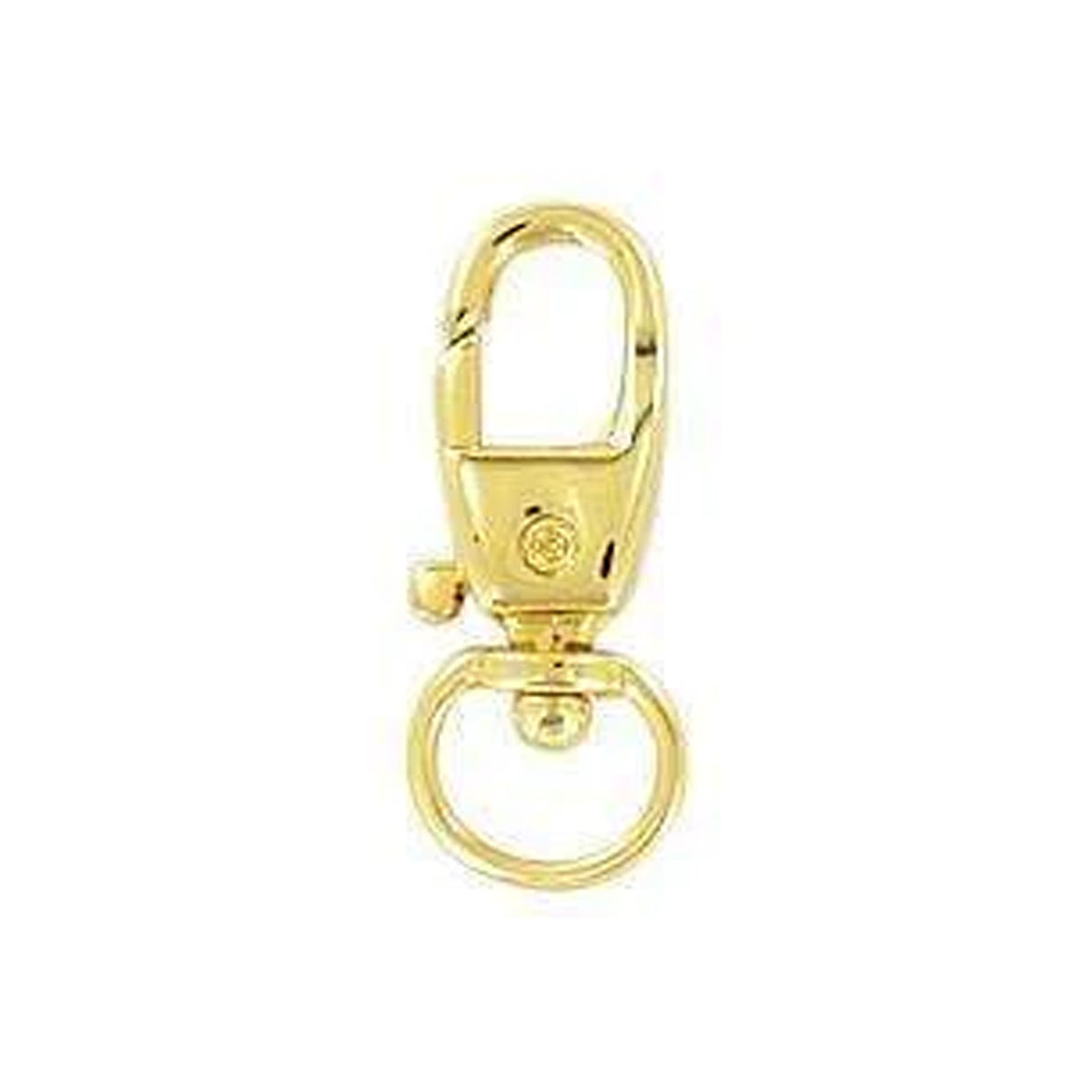 1/4" Shiny Gold, Trigger Swivel Snap Hook, Zinc Alloy-PK5, #P-2572-GOLD