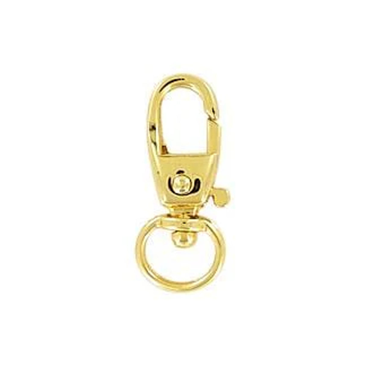 1/4" Shiny Gold, Trigger Swivel Snap Hook, Zinc Alloy-PK5, #P-2572-GOLD