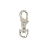 1/4" Shiny Nickel, Lever Swivel Snap Hook, Zinc Alloy-PK5, #P-2579-NIC