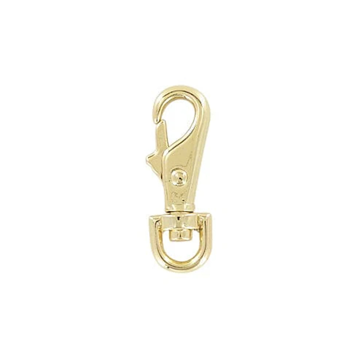 1/4" Shiny Gold, Lever Swivel Snap Hook, Zinc Alloy-PK5, #P-2579-GOLD