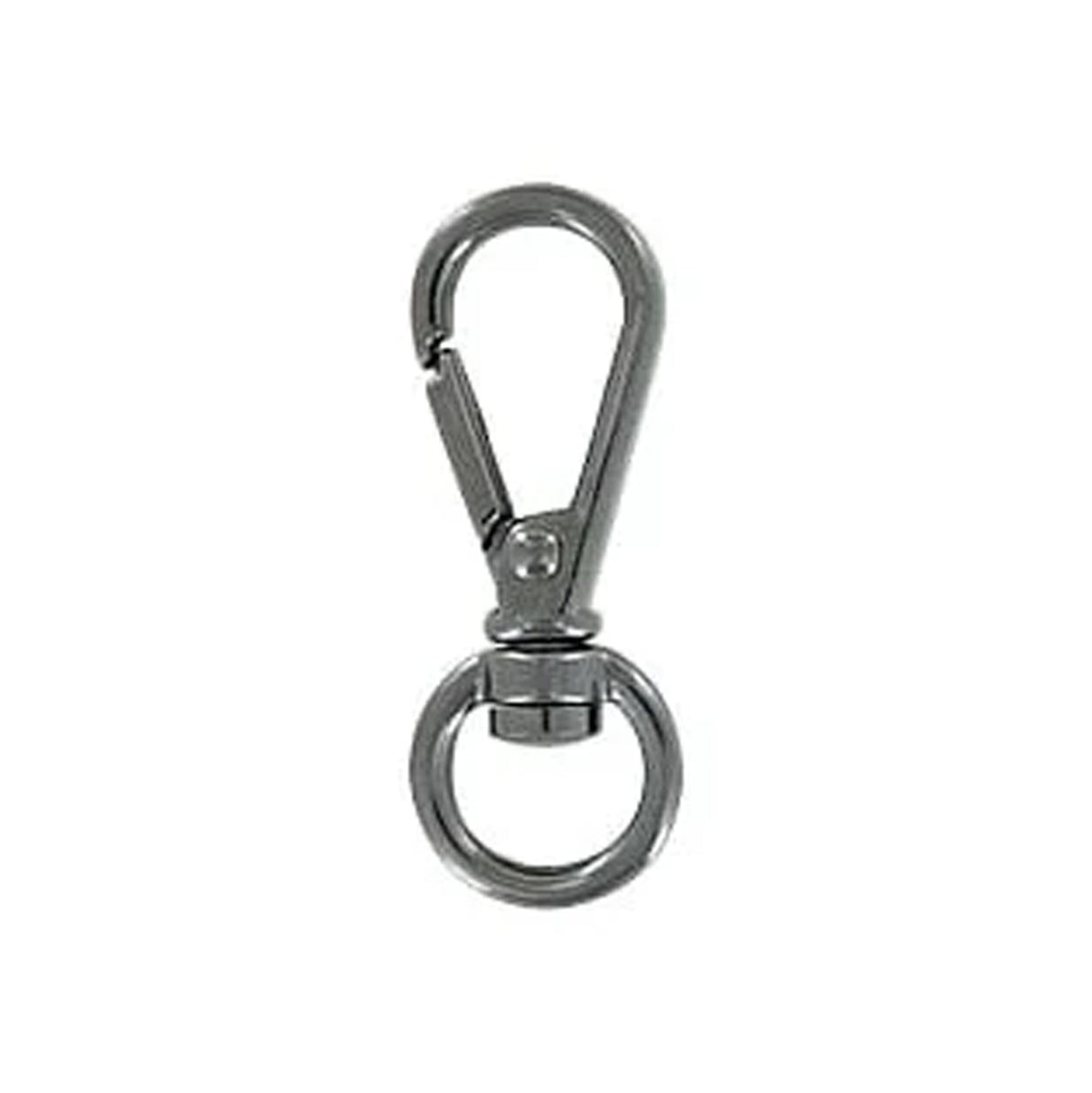 1/4" Shiny Gunmetal, Lever Swivel Snap Hook, Zinc Alloy-PK5, #P-3128-GUNM