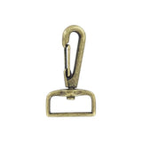 1" Antique Brass, Lever Swivel Snap Hook, Zinc Alloy, #P-2203-ANTB