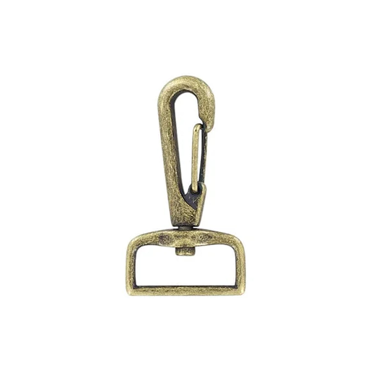 1" Antique Brass, Lever Swivel Snap Hook, Zinc Alloy, #P-2203-ANTB