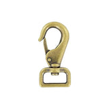 1" Antique Brass, Lever Swivel Snap Hook, Zinc Alloy, #P-2900-ANTB