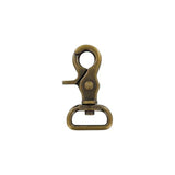 1" Antique Brass, Trigger Swivel Snap Hook, Zinc Alloy, #P-2226-ANTB