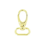 1" Shiny Gold, Lever Swivel Snap Hook, Zinc Alloy, #P-2150-GOLD