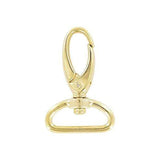 1" Shiny Gold, Lever Swivel Snap Hook, Zinc Alloy-4PK, #P-2240-GOLD