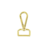 1" Shiny Gold, Lever Swivel Snap Hook, Zinc Alloy, #P-2585-GOLD