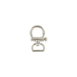 1" Shiny Nickel, Artisan Swivel Snap Hook with pull release bar, Zinc Alloy, #P-2730-NIC