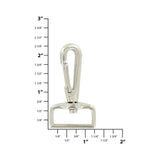 1" Nickel, Lever Swivel Snap Hook, Zinc Alloy, #P-2203-NP